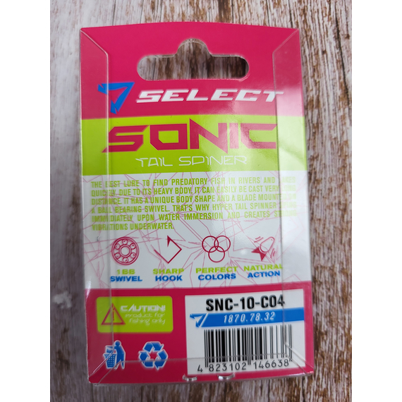 Тейл-спинер Select Sonic 10.0g #04, Вес: 10г, Цвет блесны: 4, фото , изображение 4