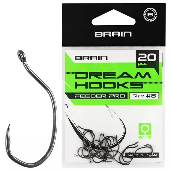 Гачок Brain Dream Hooks Feeder Pro #8 (20шт/уп), Номер крючка, №: 8, фото 