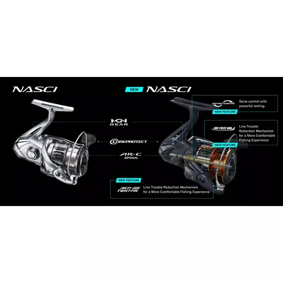 Котушка Shimano Nasci FD 1000 5+1BB 5.0:1, фото , изображение 2