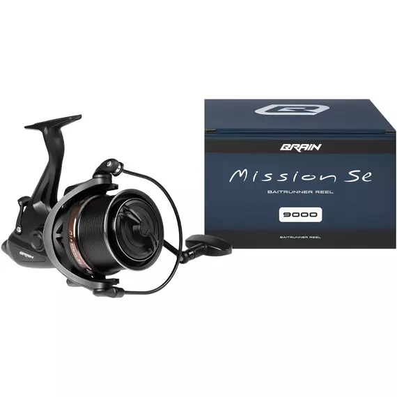 Котушка Brain Mission SE Baitrunner 9000 / 12+1 підшип./ 4.1:1, Размер шпули: 9000, Тип котушки: з бейтранером, фото , изображение 6