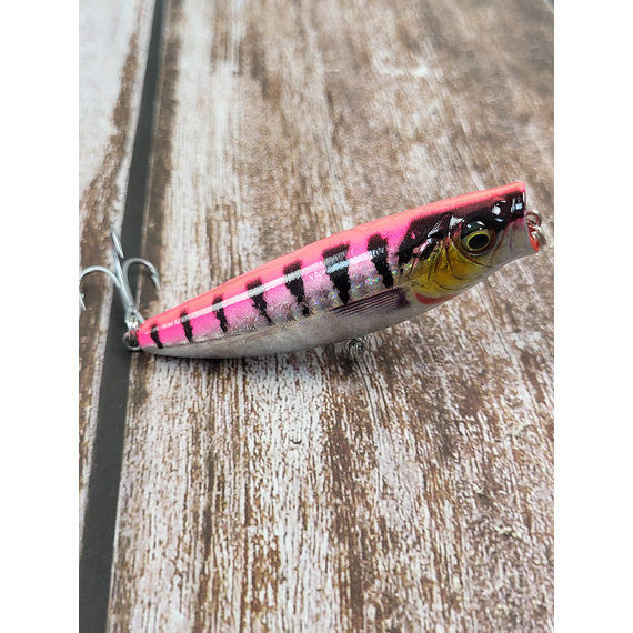 Воблер Savage Gear 3D Minnow Pop Walker F 66mm 8.0g Pink Barracuda PHP, Размер/Вес: 66мм/8г, Цвет воблера: Pink Barracuda PHP, фото , изображение 7