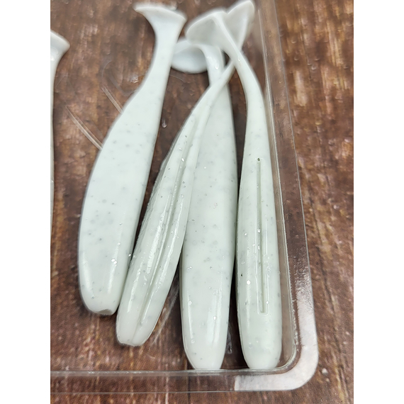 Силікон Select Easy Shad 3" #557 — їстівний віброхвіст для судака, щуки та великого окуня (5 шт/упак), Довжина силікону: 3" (7.62 см), Колір силікону: 557, фото , изображение 14