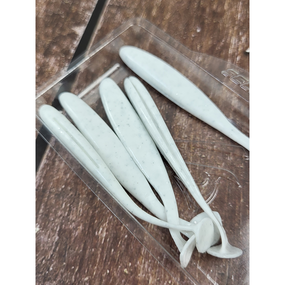 Силікон Select Easy Shad 3" #557 — їстівний віброхвіст для судака, щуки та великого окуня (5 шт/упак), Довжина силікону: 3" (7.62 см), Колір силікону: 557, фото , изображение 15