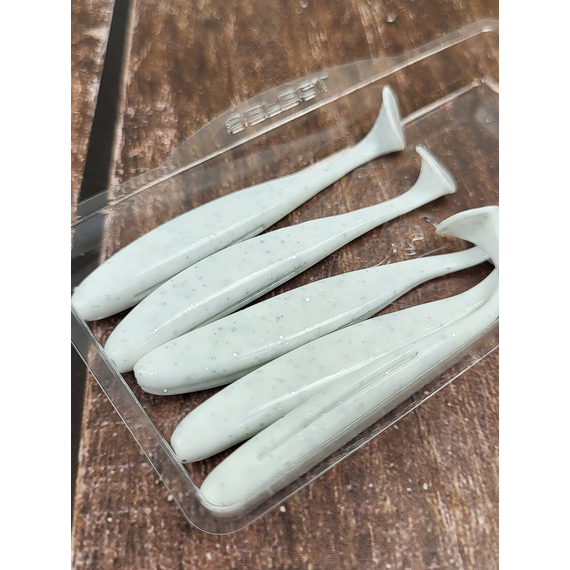 Силікон Select Easy Shad 3" #557 — їстівний віброхвіст для судака, щуки та великого окуня (5 шт/упак), Довжина силікону: 3" (7.62 см), Колір силікону: 557, фото , изображение 16