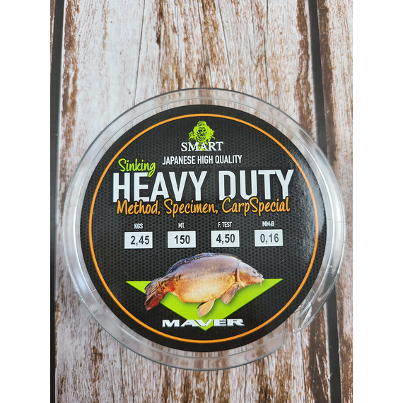 Волосінь Smart Heavy Duty Sinking 150m 0.16mm 2.45kg, Диаметр: 0.16mm, Размотка: 150m, фото , изображение 4