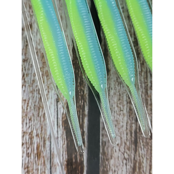 Силікон Keitech Sexy Impact 2.8" (12 шт/упак), колір:pal#03 ice chartreuse, Довжина силікону: 2.8" (7.1 см), Колір силікону: PAL#03 Ice Chartreuse, фото , изображение 8
