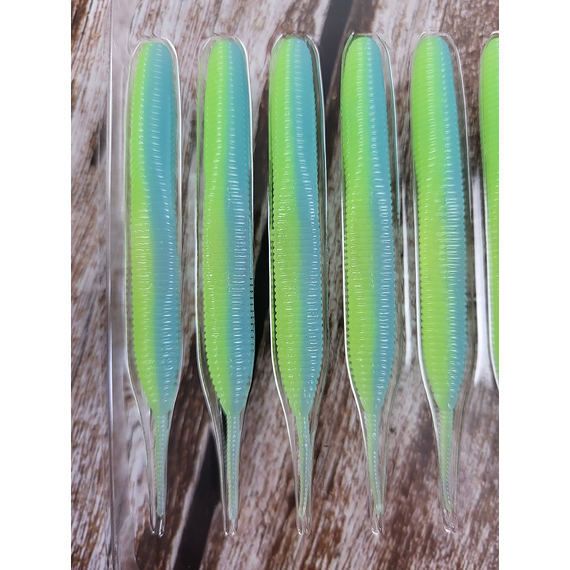 Силікон Keitech Sexy Impact 2.8" (12 шт/упак), колір:pal#03 ice chartreuse, Довжина силікону: 2.8" (7.1 см), Колір силікону: PAL#03 Ice Chartreuse, фото , изображение 9