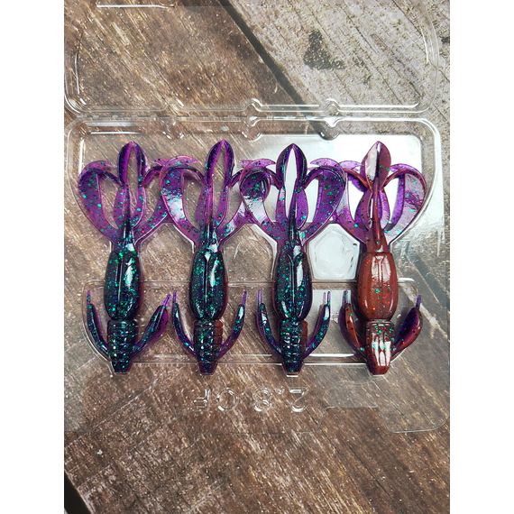 Силикон Keitech Crazy Flapper 2.8" (8 шт/уп), цвет: ea#21 mystic june bug, Длина силикона: 2.8" (7.1 см), Расцветка силикона: EA#21 Mystic June Bug, фото , изображение 5