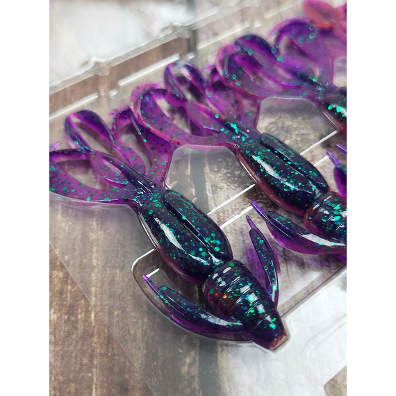 Силикон Keitech Crazy Flapper 2.8" (8 шт/уп), цвет: ea#21 mystic june bug, Длина силикона: 2.8" (7.1 см), Расцветка силикона: EA#21 Mystic June Bug, фото , изображение 6