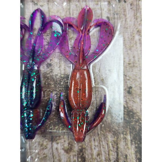 Силикон Keitech Crazy Flapper 2.8" (8 шт/уп), цвет: ea#21 mystic june bug, Длина силикона: 2.8" (7.1 см), Расцветка силикона: EA#21 Mystic June Bug, фото , изображение 7