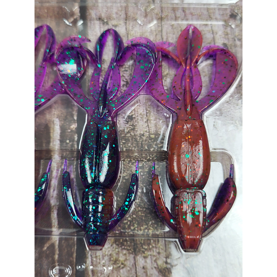 Силикон Keitech Crazy Flapper 2.8" (8 шт/уп), цвет: ea#21 mystic june bug, Длина силикона: 2.8" (7.1 см), Расцветка силикона: EA#21 Mystic June Bug, фото , изображение 8