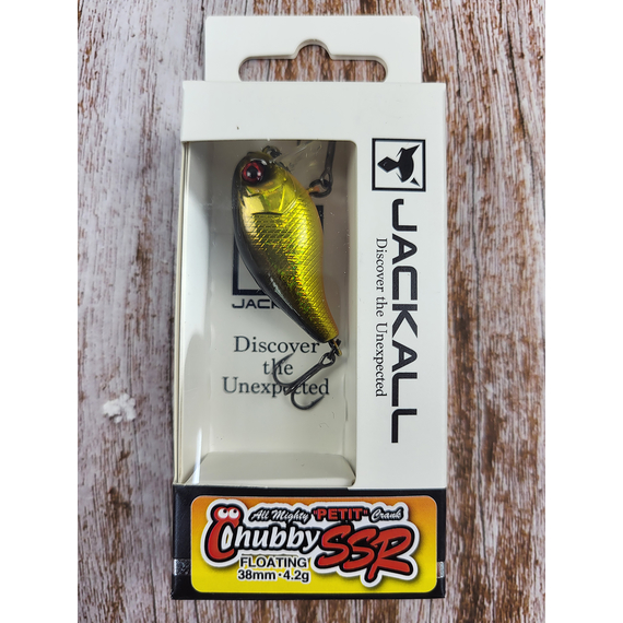 Воблер Jackall Chubby 38 SSR 38мм 4.2г HL Gold & Black, Розмір/Вага: 38мм/4.2г, Колір воблера: HL Gold & Black, фото , изображение 2