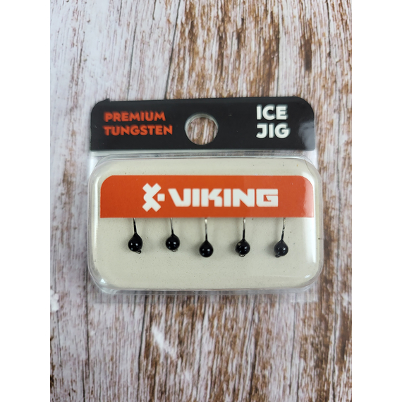 Мормышка вольфрамовая Viking Fishing Round 0.19g 2.5mm Black (5шт), Размер/Вес: 2.5мм/0.19г, Цвет мормышки: Black, фото , изображение 3