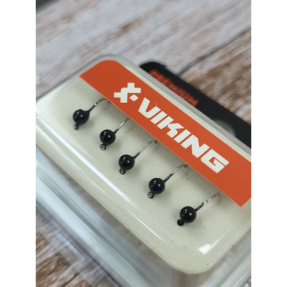 Мормышка вольфрамовая Viking Fishing Round 0.19g 2.5mm Black (5шт), Размер/Вес: 2.5мм/0.19г, Цвет мормышки: Black, фото , изображение 5