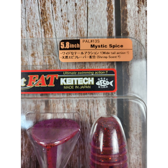 Силикон Keitech Swing Impact FAT 5.8" (4 шт/уп) цвет: pal#13 mistic spice, Длина силикона: 5.8" (14.7 см), Расцветка силикона: PAL#13 Mistic Spice, фото , изображение 4