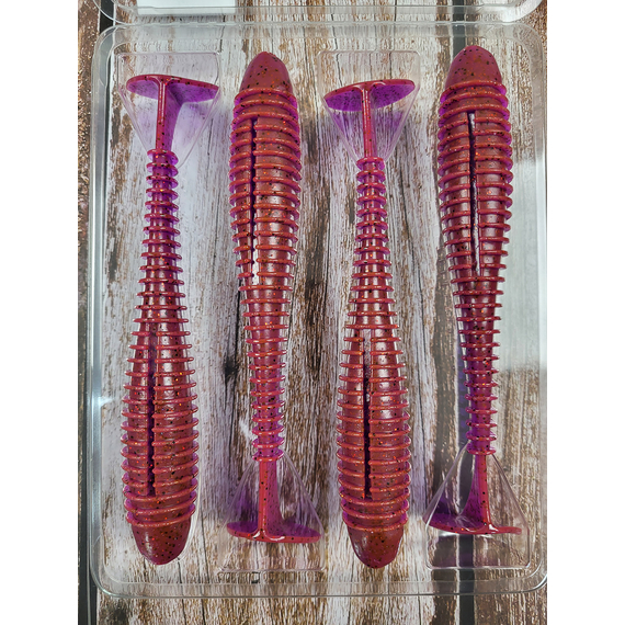 Силикон Keitech Swing Impact FAT 5.8" (4 шт/уп) цвет: pal#13 mistic spice, Длина силикона: 5.8" (14.7 см), Расцветка силикона: PAL#13 Mistic Spice, фото , изображение 5
