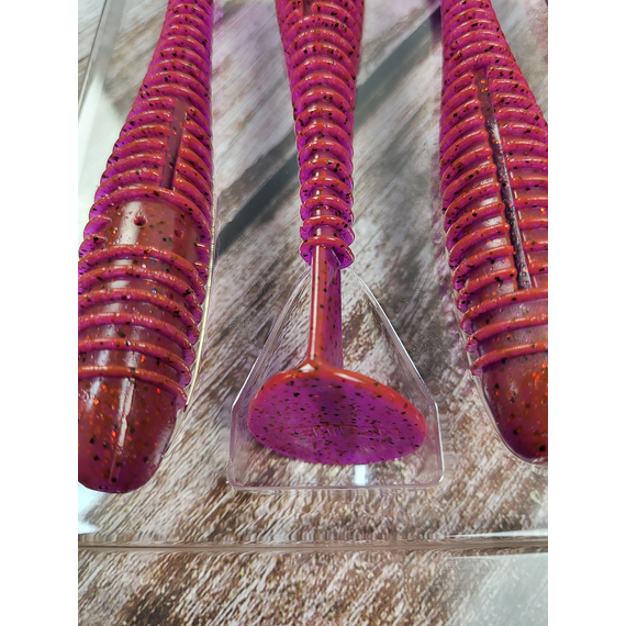 Силикон Keitech Swing Impact FAT 5.8" (4 шт/уп) цвет: pal#13 mistic spice, Длина силикона: 5.8" (14.7 см), Расцветка силикона: PAL#13 Mistic Spice, фото , изображение 8