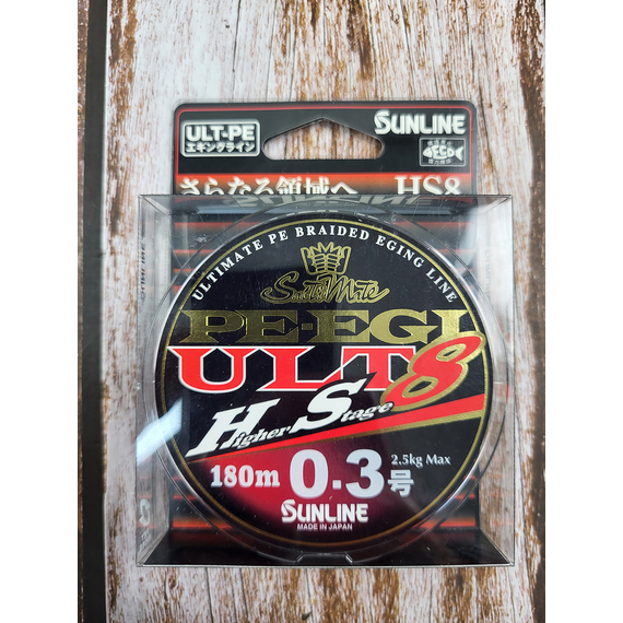 Шнур Sunline PE EGI ULT HS8 180м #0.3/0.090мм 2.5kg, Диаметр: #0.3/0.090mm, фото , изображение 6
