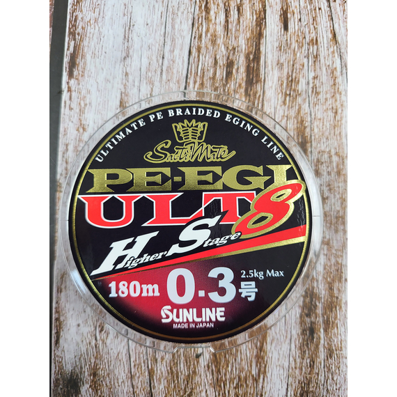 Шнур Sunline PE EGI ULT HS8 180м #0.3/0.090мм 2.5kg, Диаметр: #0.3/0.090mm, фото , изображение 8