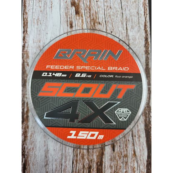 Фідерний шнур Brain Scout 4X (2026) 150m 0.148mm 8.6kg (колір: камуфляж), Диаметр: 0.148mm, Размотка: 150m, Выберите цвет: Camo, фото , изображение 5