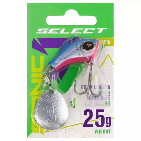 Тейл-спінер Select Sonic 25.0g #10, Вага блешні: 25г, Колір блешні: 10, фото , изображение 2
