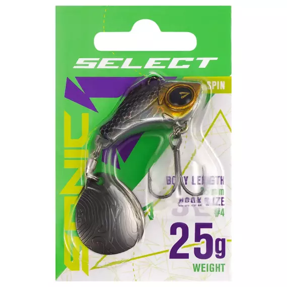Тейл-спінер Select Sonic 25.0g #07, Вага блешні: 25г, Колір блешні: 7, фото , изображение 2
