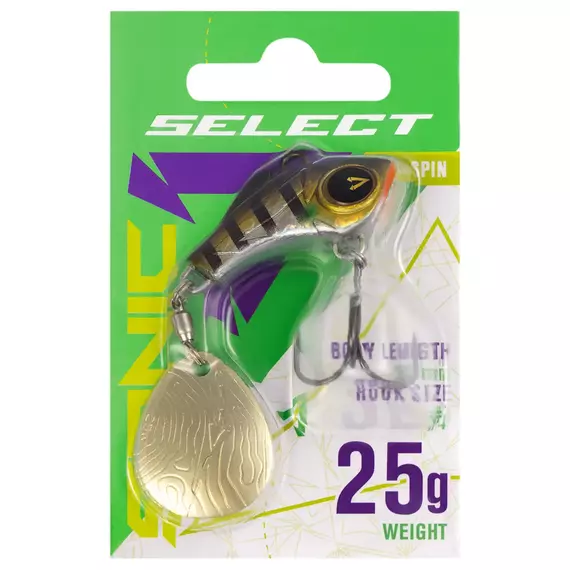 Тейл-спінер Select Sonic 25.0g #13, Вага блешні: 25г, Колір блешні: 13, фото , изображение 2