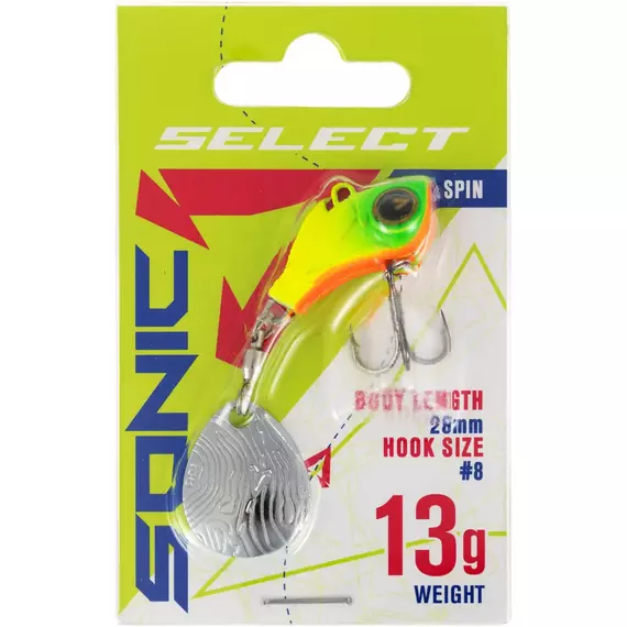 Тейл-спінер Select Sonic 13.0g #01, Вага блешні: 13г, Колір блешні: 1, фото , изображение 2