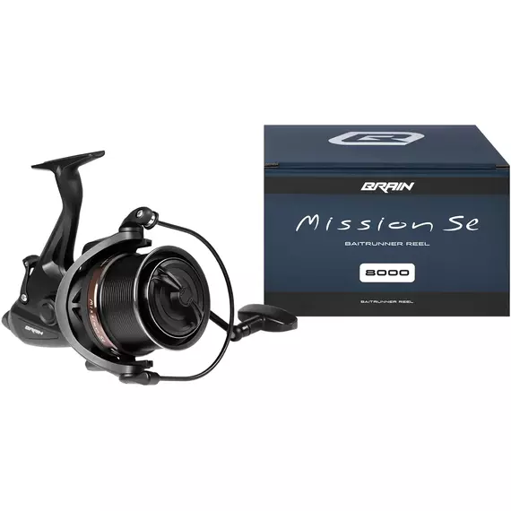 Котушка Brain Mission SE Baitrunner 8000 / 12+1 підшип./ 4.1:1, Размер шпули: 8000, Тип котушки: з бейтранером, фото , изображение 6