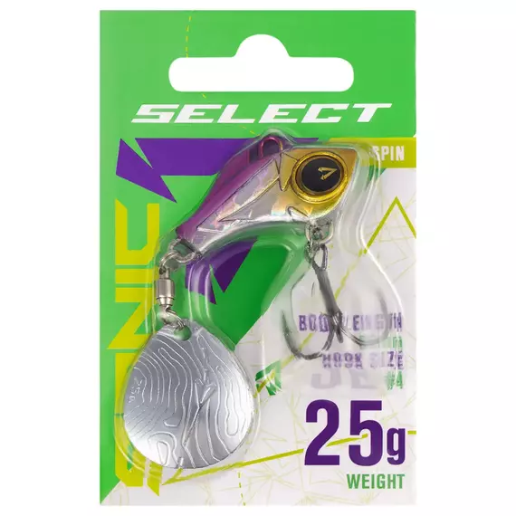 Тейл-спінер Select Sonic 25.0g #08, Вага блешні: 25г, Колір блешні: 8, фото , изображение 2