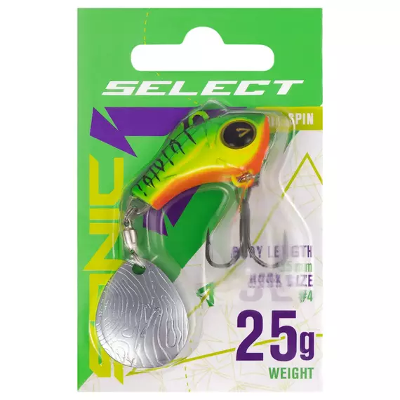 Тейл-спінер Select Sonic 25.0g #02, Вага блешні: 25г, Колір блешні: 2, фото , изображение 2