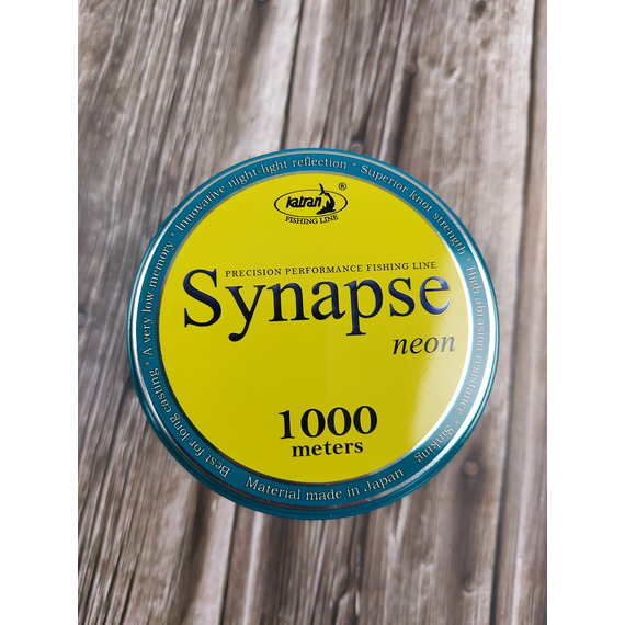 Леска Katran Synapse Neon 1000m (neon-yellow) 0.371mm 21.30lb/9.70kg, фото , изображение 19