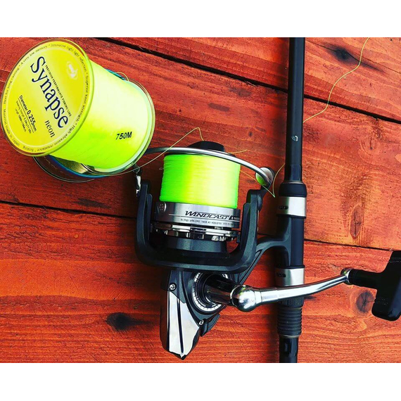 Леска Katran Synapse Neon 1000m (neon-yellow) 0.371mm 21.30lb/9.70kg, фото , изображение 10