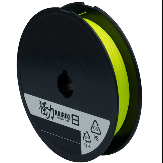 Шнур Shimano Kairiki 8 PE 150m 0.20mm 17.1kg (Japan), Діаметр: 0.20mm, Розмотування: 150m, Колір: желтый, фото , изображение 2