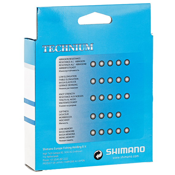 Жилка SHIMANO TECHNIUM 200m 0.205mm 3.8kg (TEC20020), Діаметр: 0.205, Розмотування: 200m, фото , изображение 2