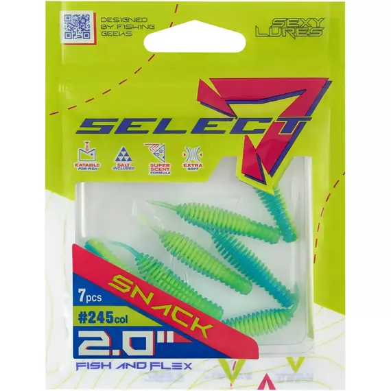 Силікон Select Snack 2.0" col.245 (7 шт/пак), Довжина силікону: 2" (5.2 см), Колір силікону: 245, фото , изображение 9