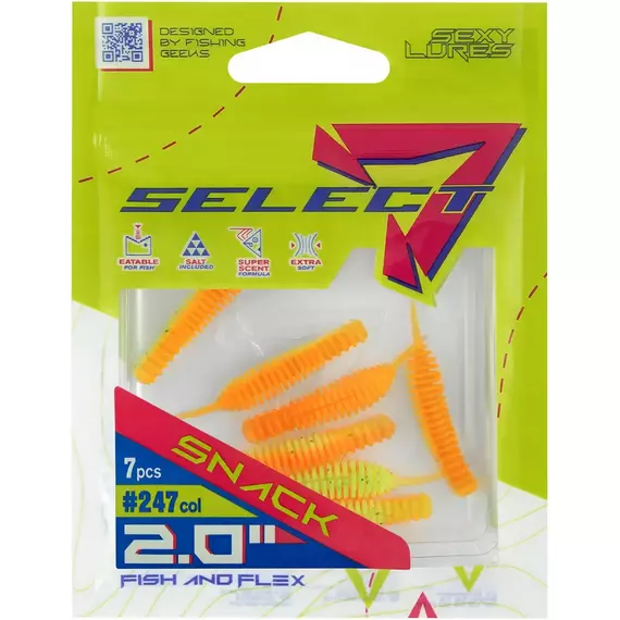 Силікон Select Snack 2" #247 (7 шт / уп), Довжина силікону: 2" (5.2 см), Колір силікону: 247, фото , изображение 6
