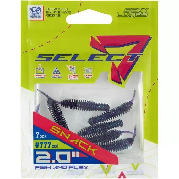 Силикон Select Snack 2.0" col.777 (7 шт/пак), Длина силикона: 2" (5.2 см), Расцветка силикона: 777, фото , изображение 7
