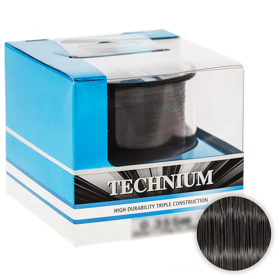 Коропова жилка Shimano Technium 650m 0.285mm 7.5kg (Made in Japan), чорна, Діаметр: 0.285mm, Розмотування: 650m, фото 