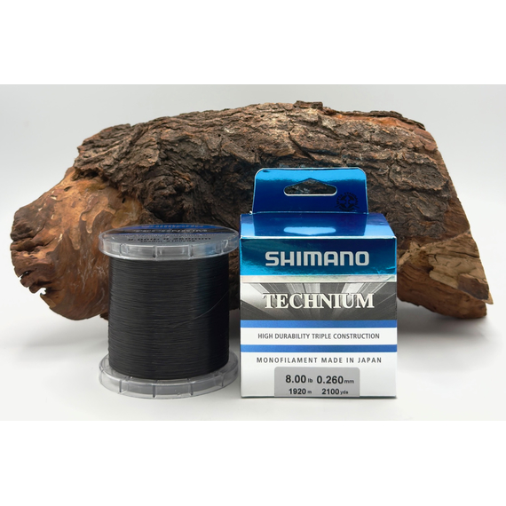 Жилка SHIMANO TECHNIUM 1920m 0.225mm 5.0kg (TEC22QPPB), Диаметр: 0.26mm, Размотка: 1920m, фото , изображение 2