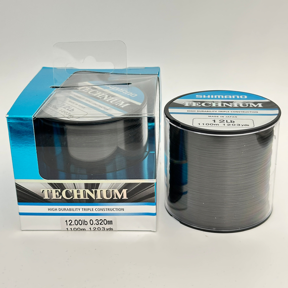Коропова жилка Shimano Technium 1100m 0.32mm 12Lb (Made in Japan), чорна, Діаметр: 0.32mm, Розмотування: 1100m, фото , изображение 3