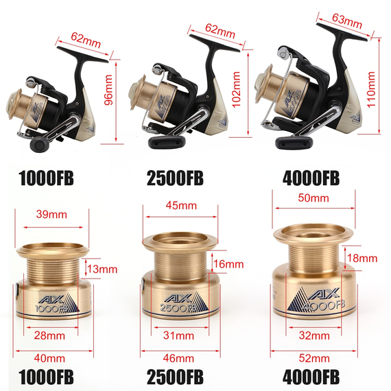 Катушка Shimano AX 2500 FB, Размер шпули: 2500, фото , изображение 2