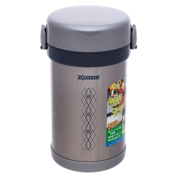 Набір для ланча ZOJIRUSHI (Японія) SL-NC09ST сталевий, Колір: стальной, Об'єм (л): 0.9, фото , изображение 2