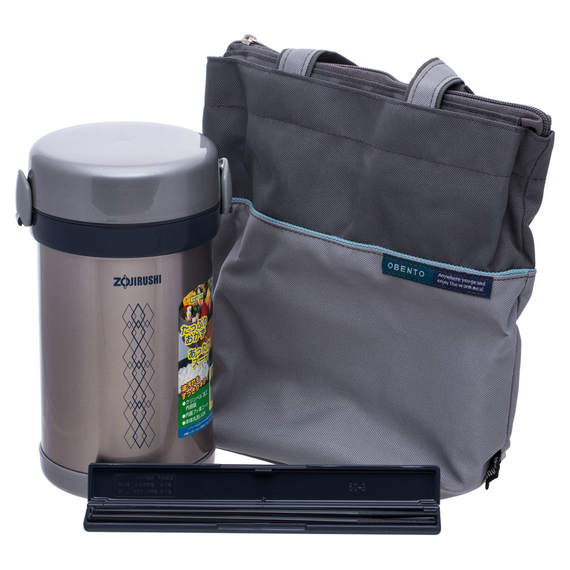 Набір для ланча ZOJIRUSHI (Японія) SL-NC09ST сталевий, Колір: стальной, Об'єм (л): 0.9, фото , изображение 3