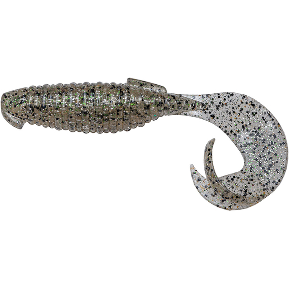 Силікон Keitech Flapper Grub 4" (7 шт/упак), колір:320 silver shad, Довжина силікону: 4" (10.2 см), Колір силікону: 320 Silver Shad, фото 