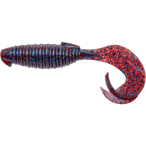 Силікон Keitech Flapper Grub 4" (7 шт/упак), колір:ea#03 grape, Довжина силікону: 4" (10.2 см), Колір силікону: EA#03 Grape, фото 