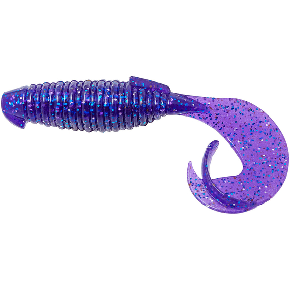 Силікон Keitech Flapper Grub 4" (7 шт/упак), колір:ea#04 violet, Довжина силікону: 4" (10.2 см), Колір силікону: EA#04 Violet, фото 