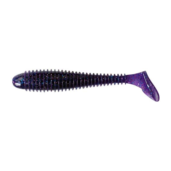 Силикон Keitech Swing Impact FAT 3.8" (6 шт/упак) цвет: ea#04 violet, Длина силикона: 3.8" (9.7 см), Расцветка силикона: EA#04 Violet, фото , изображение 2