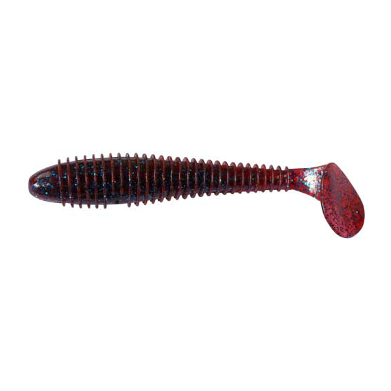 Силикон Keitech Swing Impact FAT 4.8" (5 шт/упак) цвет: ea#03 grape, Длина силикона: 4.8" (12.2 см), Расцветка силикона: EA#03 Grape, фото , изображение 2
