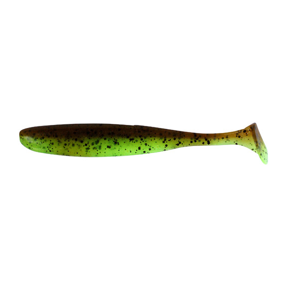Силикон Keitech Easy Shiner 2" (12 шт/упак) ц:401 greenpumpkinpp.chart, Длина силикона: 2" (5.1 см), Расцветка силикона: 401 Green Pumpkin/Chartreuse, фото , изображение 2
